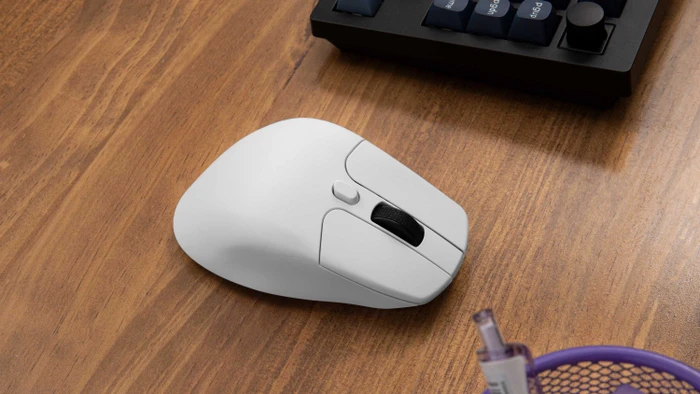 Keychron M6 Wireless Mouse weiß, 4K PixArt 3395, USB/Bluetooth