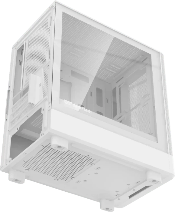 DarkFlash DB330M Mesh White, Glasfenster