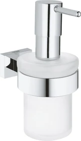 Grohe Essentials Cube Seifenspender mit Halter chrom