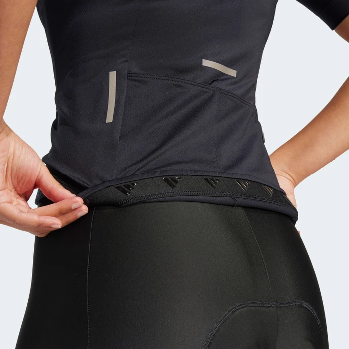 adidas Tempo 3-Streifen Trikot kurzarm schwarz (Damen)