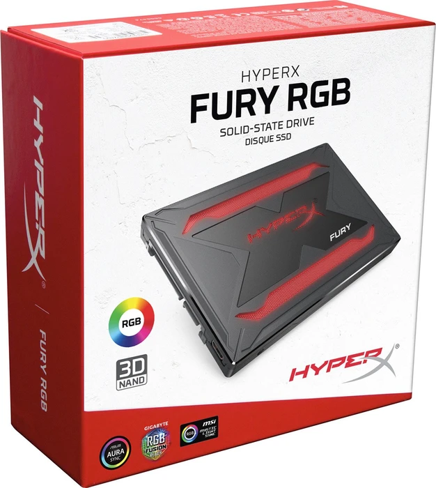 Kingston FURY RGB SSD - Kit 480GB, 2.5" / SATA 6Gb/s