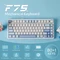Epomaker x Aula F75, Sea Salt Blue, LEDs RGB, hot-swap, LEOBOG Graywood V3, USB/Bluetooth, US Vorschaubild
