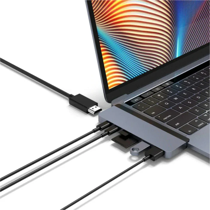 Targus HyperDrive DUO 7-in-2, 2x Thunderbolt 3 [Stecker], grau