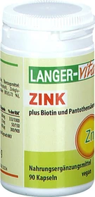 Langer-vital Zink + Biotin und Pantothensäure Kapseln, 90 Stück