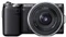 Sony Alpha NEX-5N schwarz mit Objektiv E 16mm 2.8 Pancake und E 18-55mm 3.5-5.6 OSS Vorschaubild