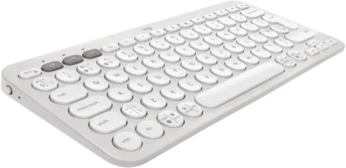 Logitech K380s Pebble Keys 2, weiß, Logi Bolt, USB/Bluetooth, UK