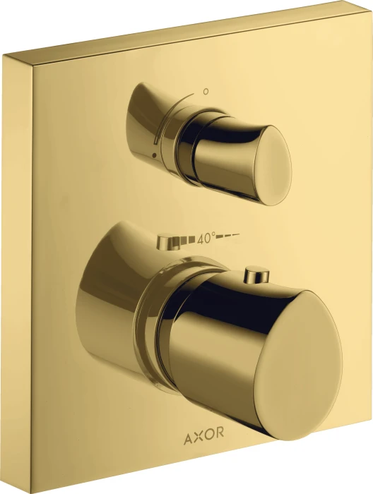 Hansgrohe Axor Starck Organic Thermostat Unterputz mit Ab- und Umstellventil polished gold optic