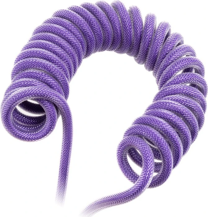 Ducky Premicord Spiralkabel USB-C auf USB-A, Tastaturkabel (Spiral-Textilkabel), 1.8m, Joker