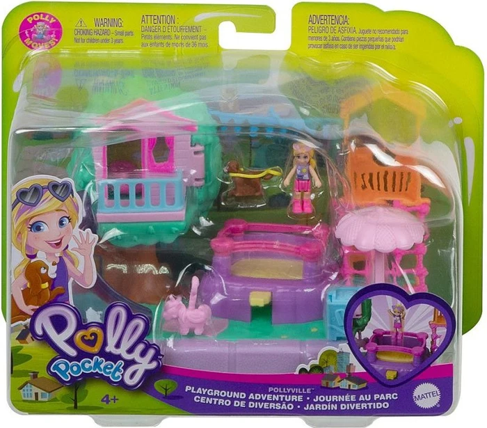 Mattel Polly Pocket - Pollyville Spielplatz Spielset