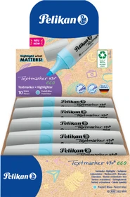 Pelikan Textmarker 490 eco pastellblau, 10er-Pack