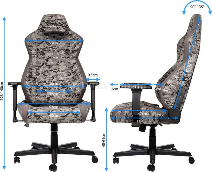 Nitro Concepts Urban Camo Bürostuhl, camouflage