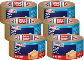 tesa tesapack Paper ecoLogo braun, Klebeband, 50mm/50m, 6 Stück