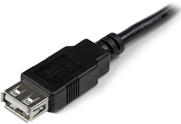 StarTech USB 2.0 Verlängerungskabel, USB-A [Stecker] auf USB-A [Buchse], 0.15m