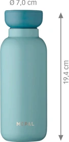 Mepal Ellipse Isolierflasche 350ml nordic green