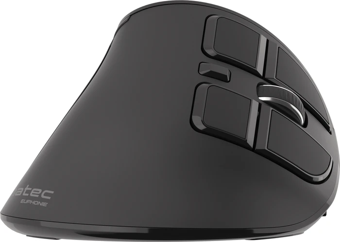 Natec Euphonie Vertical Wireless Mouse schwarz, USB/Bluetooth