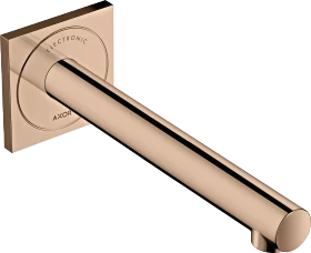Hansgrohe Axor Uno Elektronik-Waschtischmischer Unterputz für Wandmontage mit Auslauf 221mm polished red gold