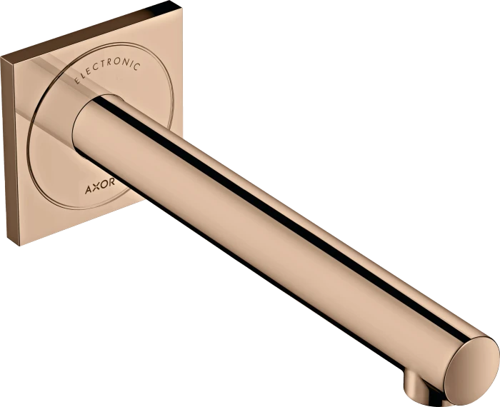 Hansgrohe Axor Uno Elektronik-Waschtischmischer Unterputz für Wandmontage mit Auslauf 221mm polished red gold
