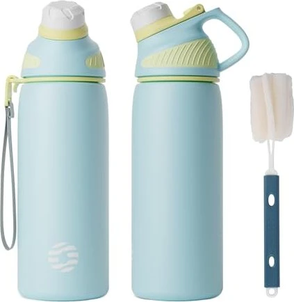 FJbottle Magnetische Isolierflasche 600ml hellblau