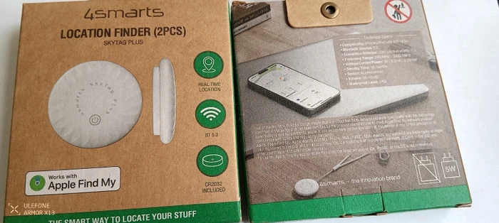 4smarts Standort-Finder SkyTag Plus weiß, 2er-Pack