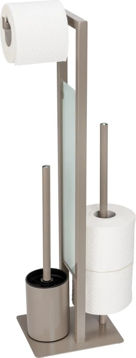 Wenko Rivalta WC-Garnitur taupe Metall