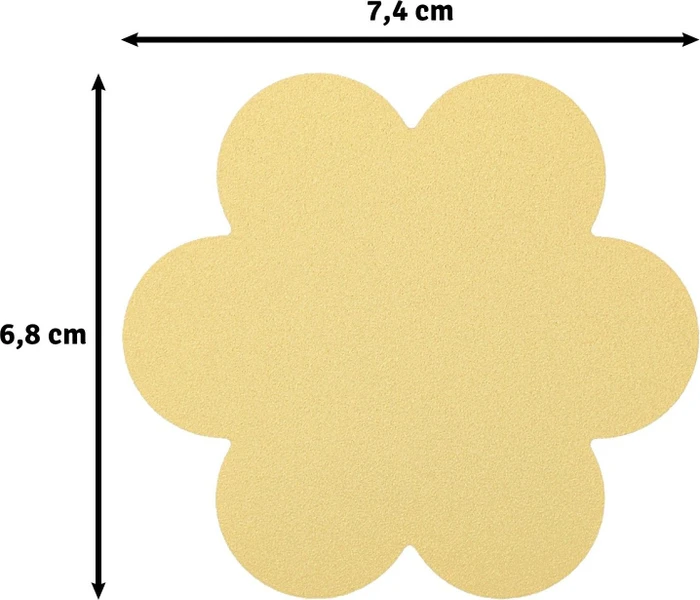 Vaessen Creative Hebel-Motivstanzer Super Jumbo, Blume Clio, gold/weiß, 75x69mm