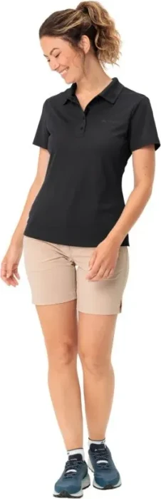 Vaude Essential Poloshirt kurzarm schwarz (Damen)