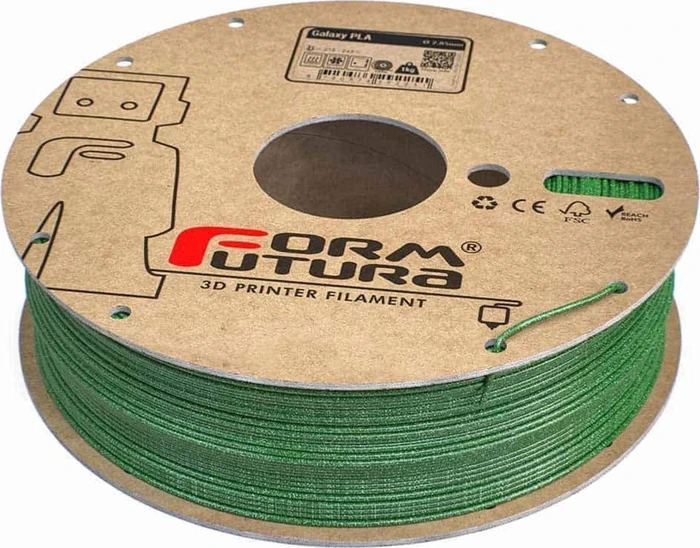 Formfutura Galaxy PLA, emerald green, Spule, 1.75mm, 750g