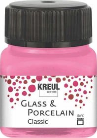 Kreul Glass & Porcelain Classic Malfarbe, rosa, 20ml