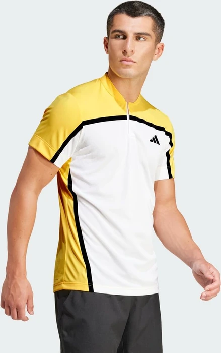 adidas Tennis Heat.RDY Pro FreeLift Henley Poloshirt kurzarm white/spark (Herren)