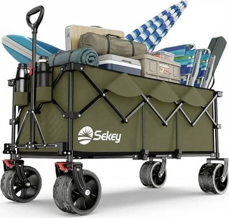 Sekey XXXL Faltbar Bollerwagen olivgrün