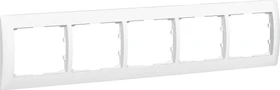 Legrand Galea Life Rahmen 5-fach waagrecht, ultraweiß