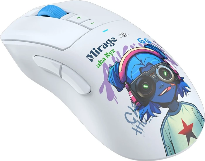 A4Tech Bloody R73 Ultra Duo Wireless Gaming Mouse mit Ladestation, Nyx Mirage, USB
