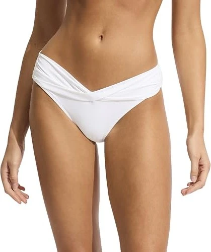 Seafolly Collective Twist Band Hipster Bikini-Hose weiß (Damen)