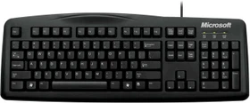 Microsoft OEM Wired Keyboard 200 schwarz, USB, DE