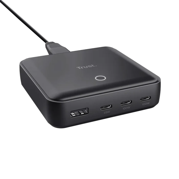 Trust Maxo USB-Tischladegerät 100W schwarz