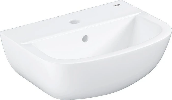 Grohe Bau Keramik Handwaschbecken 45cm, mit Hahnloch, mit Überlauf, alpinweiß