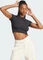 adidas Lounge Ribbed Crop T-Shirt kurzarm (Damen) Vorschaubild