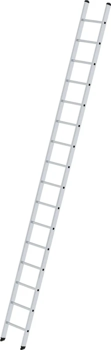 Günzburger Steigtechnik Alu Anlegeleiter ohne Traverse, 16 Stufen
