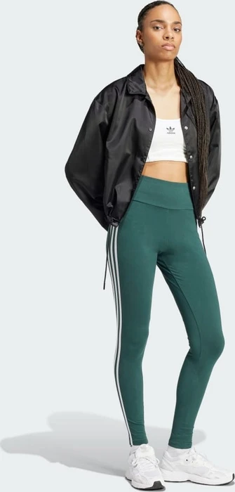 adidas 3-Streifen Hose lang mineral green (Damen)