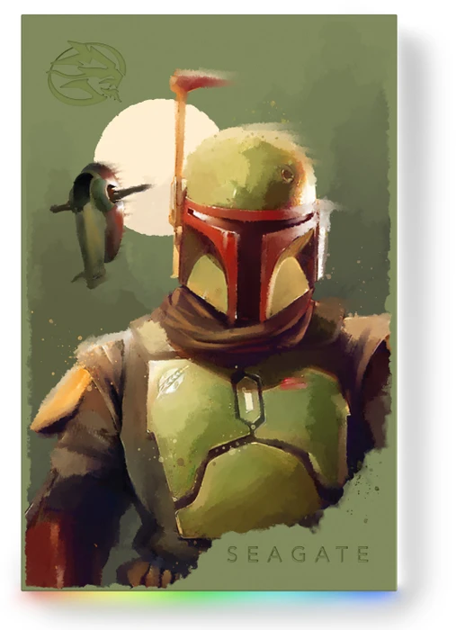 Seagate FireCuda Gaming HDD - Boba Fett Special Edition, 2TB, +Rescue, USB 3.0 Micro-B