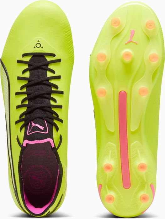 Puma King Ultimate FG/AG electric lime/puma black/poison pink