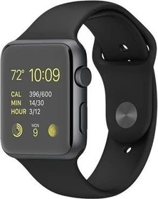 Apple Watch Sport Series 1 42mm mit Sportarmband grau/schwarz