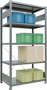Schulte Lagertechnik Multiplus 250 Schwerlastregal 100x200x60cm verzinkt