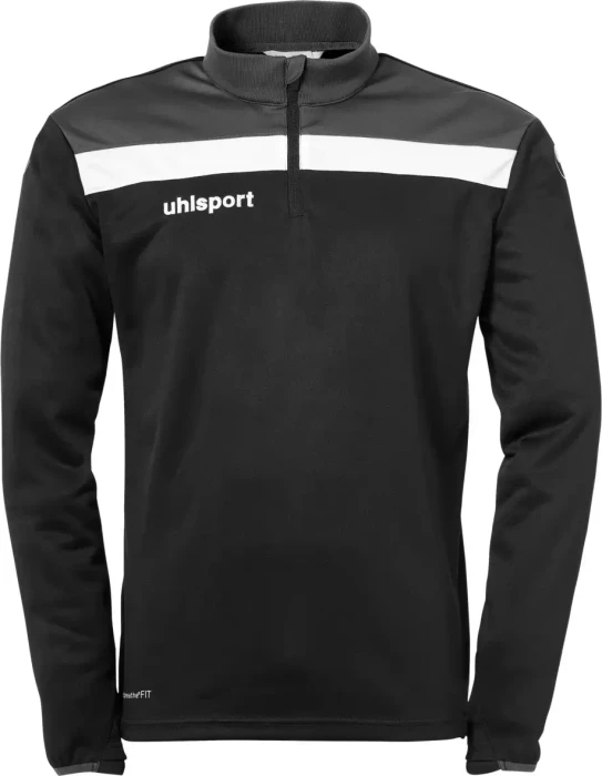 uhlsport Offense 23 1/4 Zip Funktionsshirt langarm black/anthracite/white