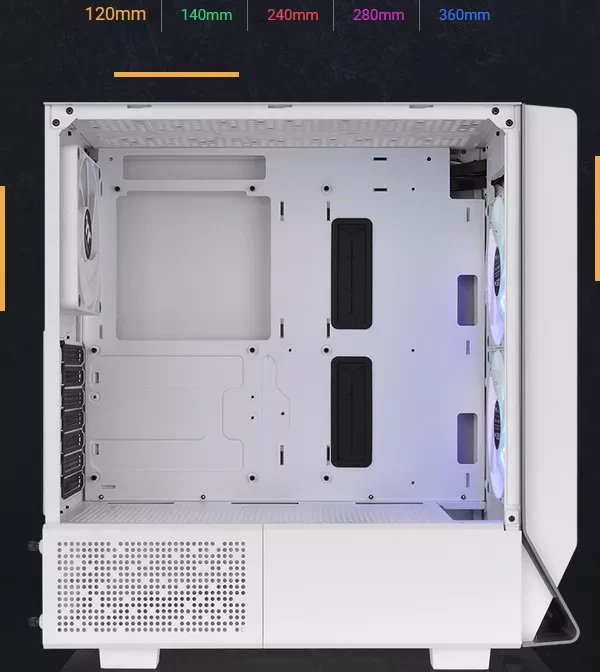 Thermaltake Ceres 300 TG ARGB Snow Edition, weiß, Glasfenster
