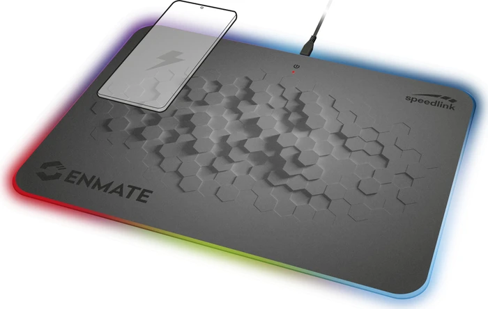 Speedlink Enmate RGB Charging Mousepad, grau