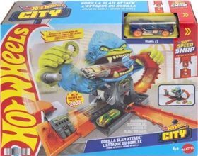 Mattel Hot Wheels City Gigantischer Gorilla-Angriff