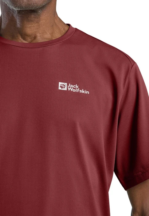 Jack Wolfskin Delgami Funktionsshirt kurzarm deep ruby (Herren)