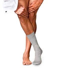 Falke No. 7 Finest Merino Socken light grey melange (Herren)