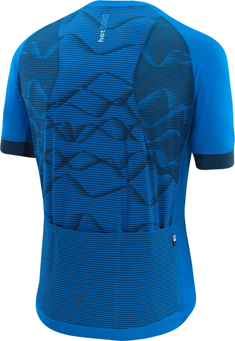 Löffler Full-Zip Tecton Hotbond RF Trikot kurzarm indigo (Herren)